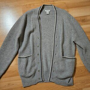 Grey Cashmere Cardigan from Oats Cashmere by Debra Hayburn - Unisex - Medium